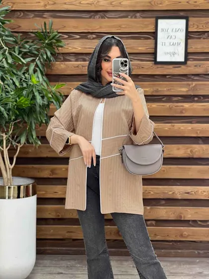 مانتو جلو باز مغزی دوزی