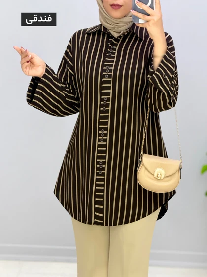 مانتو جلو دکمه نخی جیور کد 9571209