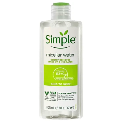 میسلار واتر سیمپل Simple مناسب پوست خشک و حساس حجم 200 میل