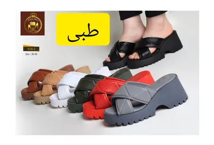 صندل دمپایی لژدار تمام طبی زنانه 2-616