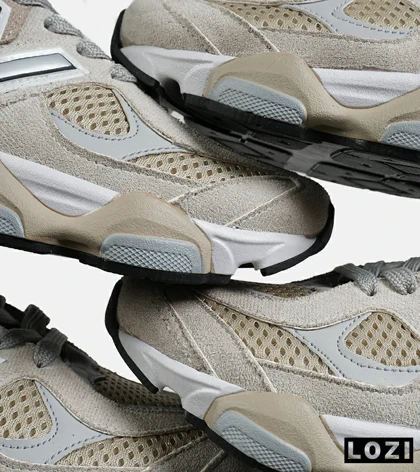 کفش کتانی مردانه و زنانه کرم طوسی NEW BALANCE 9060
