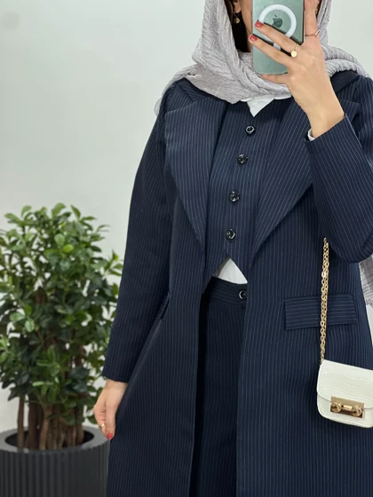 ست سه تیکه کت و شلوار و جلیقه دیپلمات رسین