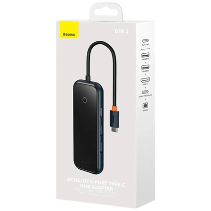 هاب تایپ سی 6 پورت بیسوس BS-OH089 WKJZ010313