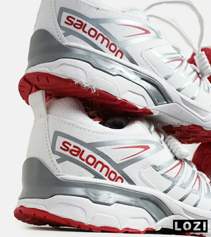 کفش کتانی مردانه و زنانه سفید طوسی قرمز سالومون Salomon X ULTRA
