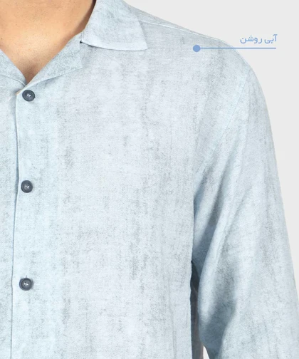 پیراهن لینن مردانه یقه انگلیسی 4410