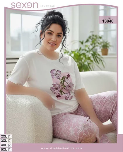 تیشرت شلوار بیگ سایز sexen کد 13846