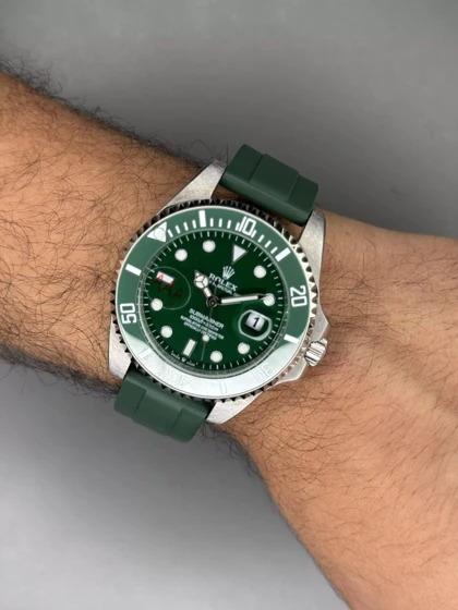 ساعت مچی رولکس سابمارینر بند رابر سبز صفحه سبز Rolex Submariner