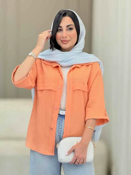 مانتو آستین پاکتی جلو ژیله