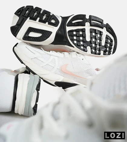 کفش کتانی مردانه و زنانه سفید گلبهی Nike cushlon
