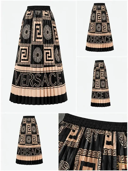 دامن ساتن طرح Versace