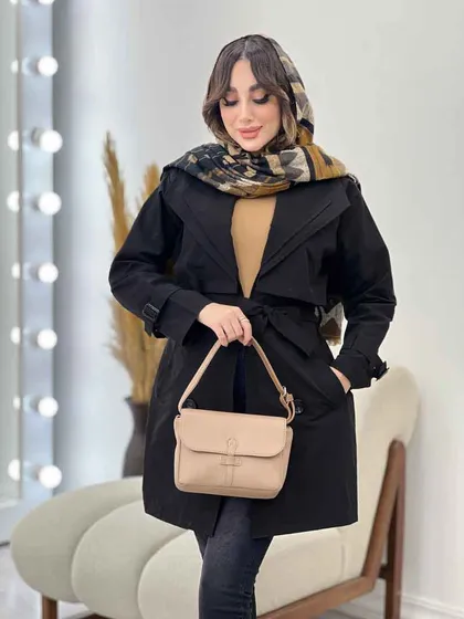 بارانی یقه دوبل باران
