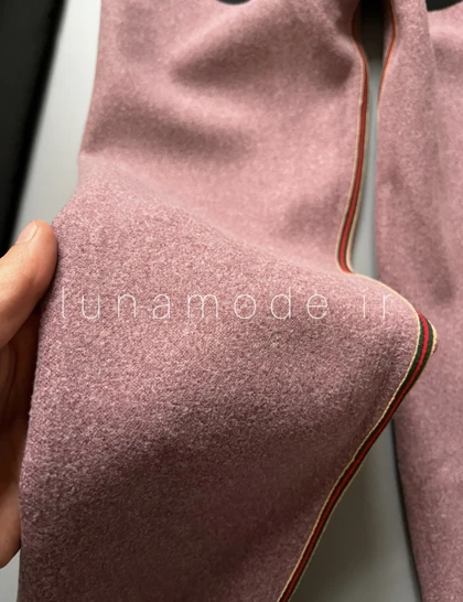 لگ زنانه کمر هفتی داخل خز دار زنانه تک‌رنگ مشکی