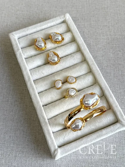 گوشواره صدف باروک