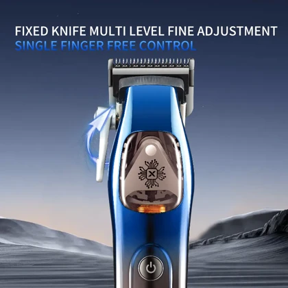 ماشین اصلاح موی سر و صورت مردانه با پایه شارژ کیمی مدل KM-2361