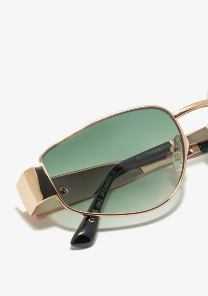 عینک آفتابی دی فرانکلین مدل D.franklin Cuprum Pilot Gold / Gradient Green