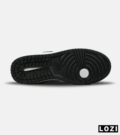 کفش کتانی ساق‌دار مردانه و زنانه سفید مشکی NIKE jordan 1 مدل 7574