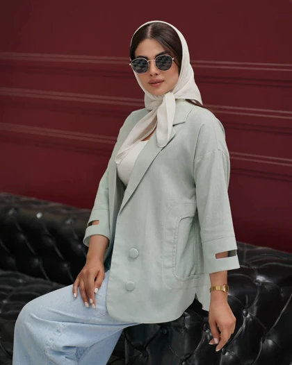 کت لینن استین چاک کد 978