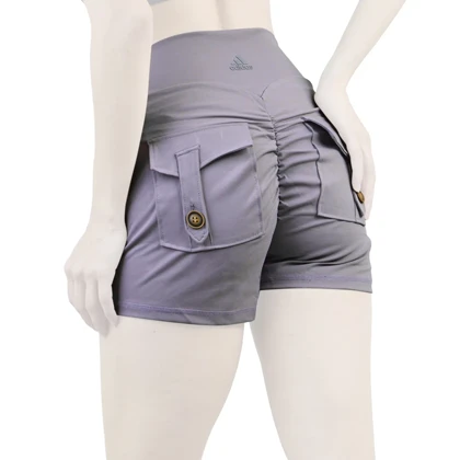 شورتک کارگو ورزشی زنانه آدیداس مدل A-3115 بنفش روشن