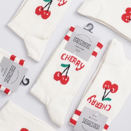 جوراب طرح CHERRY کد 211037