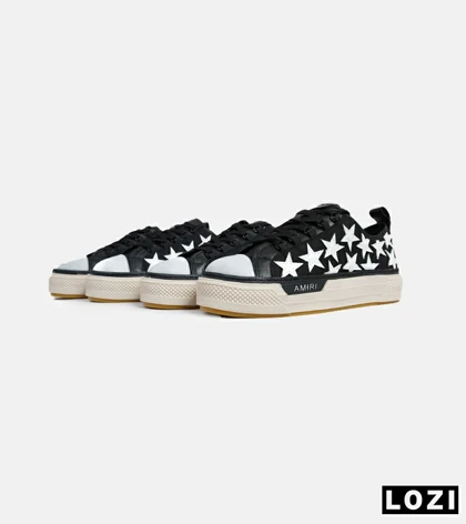 کفش اسنیکرزمشکی سفید Amiri Stars مدل 5990