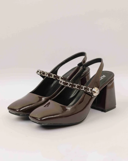 1055 - کفش پشت‌باز رکاب نگینی 1055