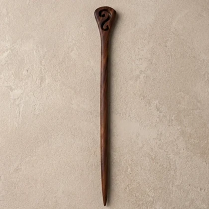 کانزاشی مو زنانه چوبی طرح خاص مدل آریسا