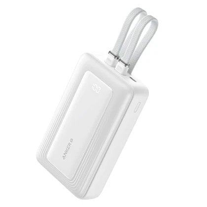 پاوربانک انکر مدل A1681 ظرفیت 20000 میلی آمپر ساعت به همراه کابل لایتنیگ و کابل USB Type-C