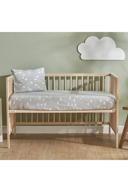 سرویس ملحفه یک نفره Karaca Home مدل Cloudy پنبه - آبی