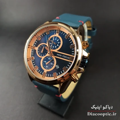 ساعت مچی مردانه اورجینال موتور ژاپنی برند مینی فوکوس سه موتور مدل Mf0130G.03 بند چرم