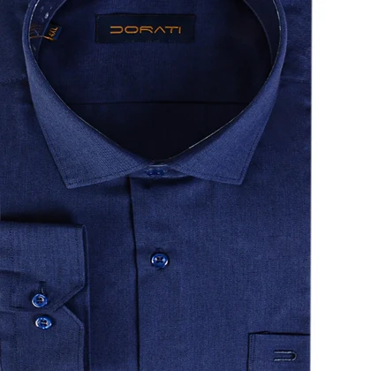 پیراهن رسمی مردانه فلورا سورمه ای