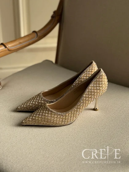 کفش مجلسی نگینی پاشنه 7/5 سانت