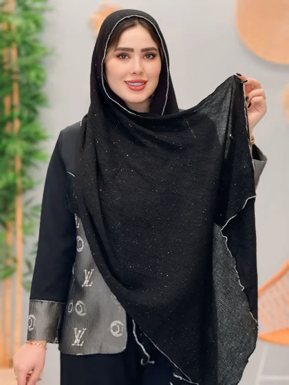 3220-شال پرنسا مشکی