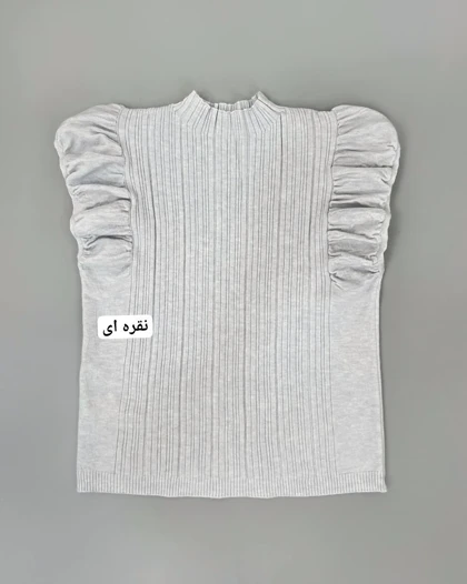 تاپ بافت استین پلیسه کد 4359