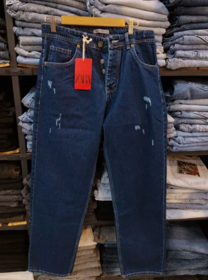 شلوار بگ استایل مردانه آبی