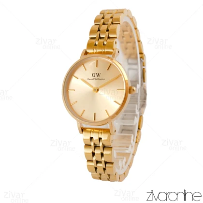 ساعت دنیل ولینگتون زنانه طلایی صفحه گرد 104937