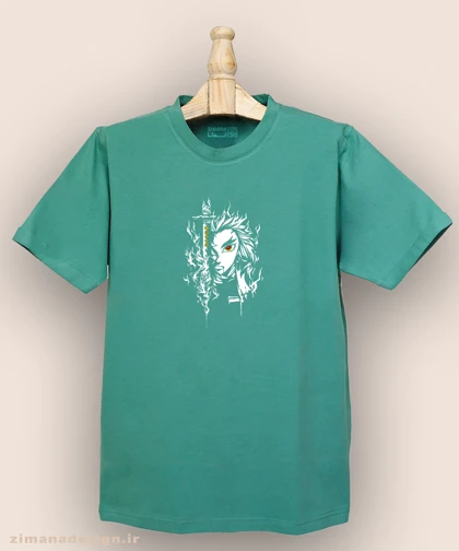 تیشرت مردانه و زنانه طرح شیطان کش شخصیت کیوجورو رنگوکو کد 903