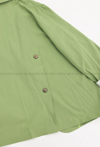 کت لینن آستین آستر کد1004097