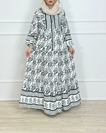 پیراهن طوبا طرح ترمه کد محصول 846