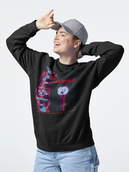 دورس Ateez | دورس ایتیز طرح Ateez OT8 Retro Streetwear Inspired Design کد 246230
