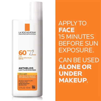 ضدآفتاب فلوئیدی آنتلیوس اولترا لایت SPF60 لاروش پوزای
