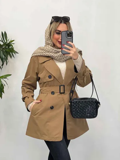 بارانی ژیله دکمه دار
