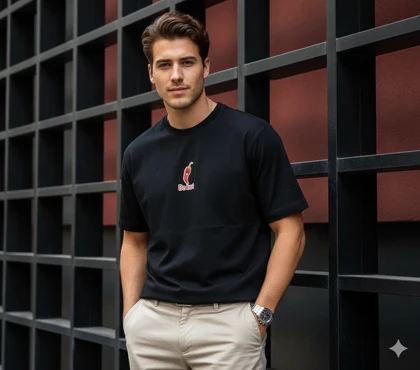 تیشرت نخ 28 خنک طرح HOT