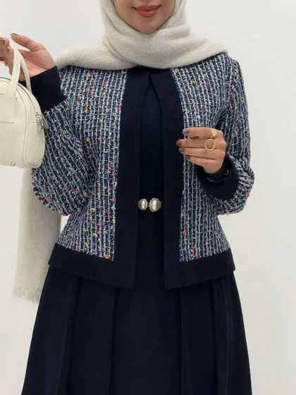 3805-کت و دامن شنل