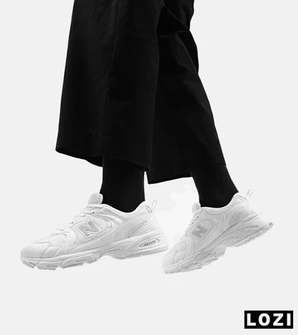 کفش کتانی مردانه و زنانه سفید NEW BALANCE 530 مدل 3145