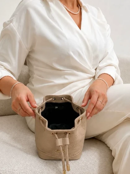 کیف دستی و دوشی دخترانه خمره ای کوچ