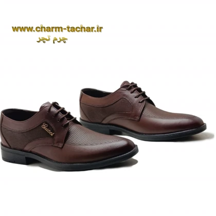 کفش رسمی مردانه چرم طبیعی کد 595