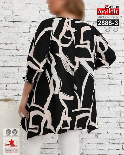 شومیز مجلسی زنانه سایز بزرگ کد 2888