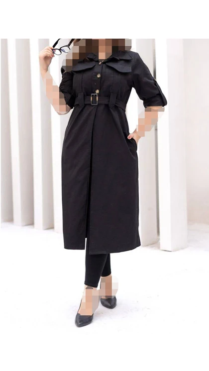 مانتو کتان زنانه 442170