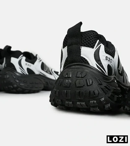 کفش کتانی مردانه و زنانه سفید مشکی NEW BALANCE 530 V02