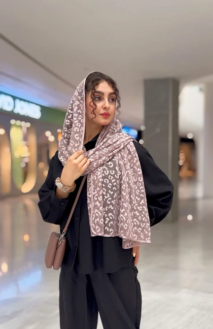 شال زنبوری پلنگی